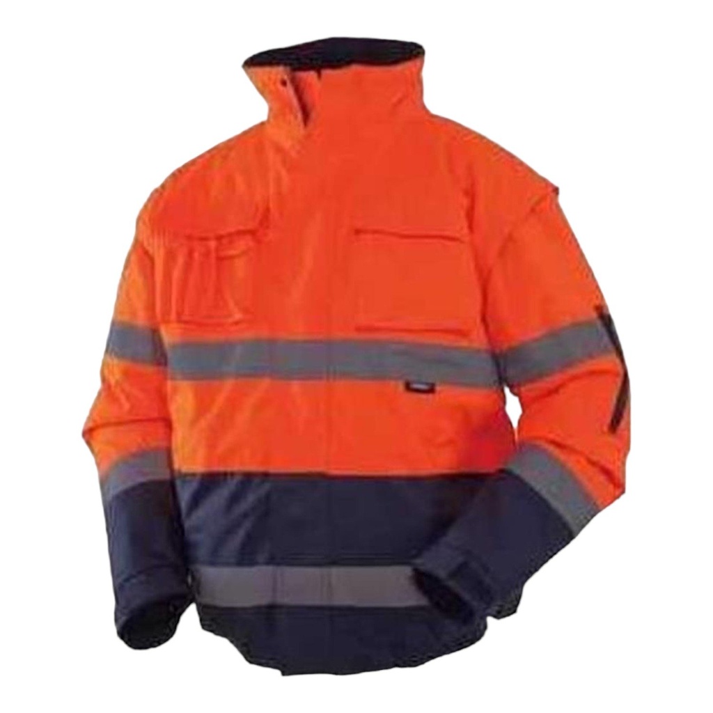 Vizwell WJK60 Oxford Reflektörlü Mont (Turuncu/Lacivert)