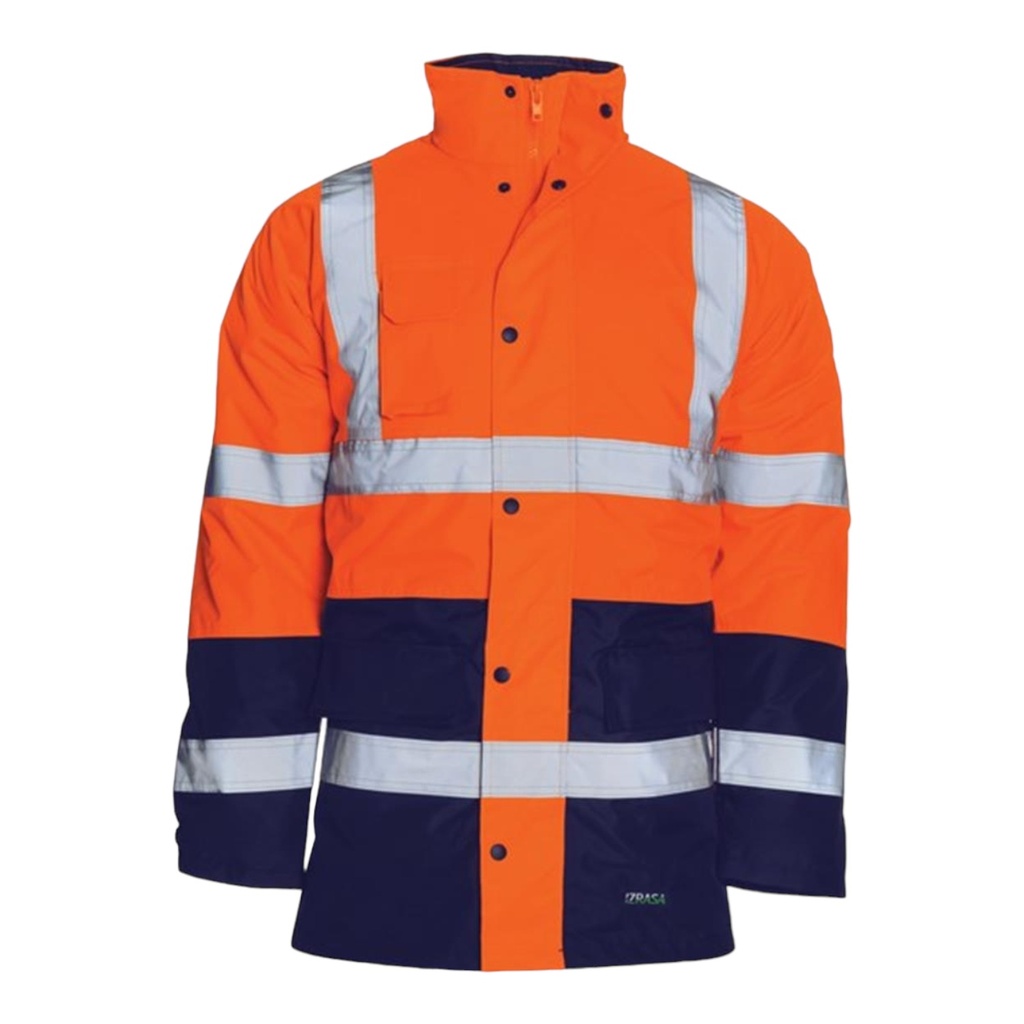 Izrasa NT-05 Oxford Reflektörlü Parka (Turuncu/Lacivert)