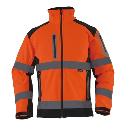 Vizwell WJK177 Softshell Reflektörlü Mont (Turuncu)