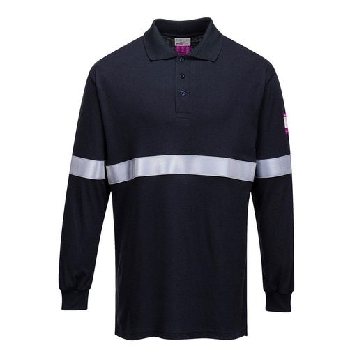 Portwest FR03 - Reflektifli Alev Almaz Anti-Statik Uzun Kollu T-Shirt (Lacivert)
